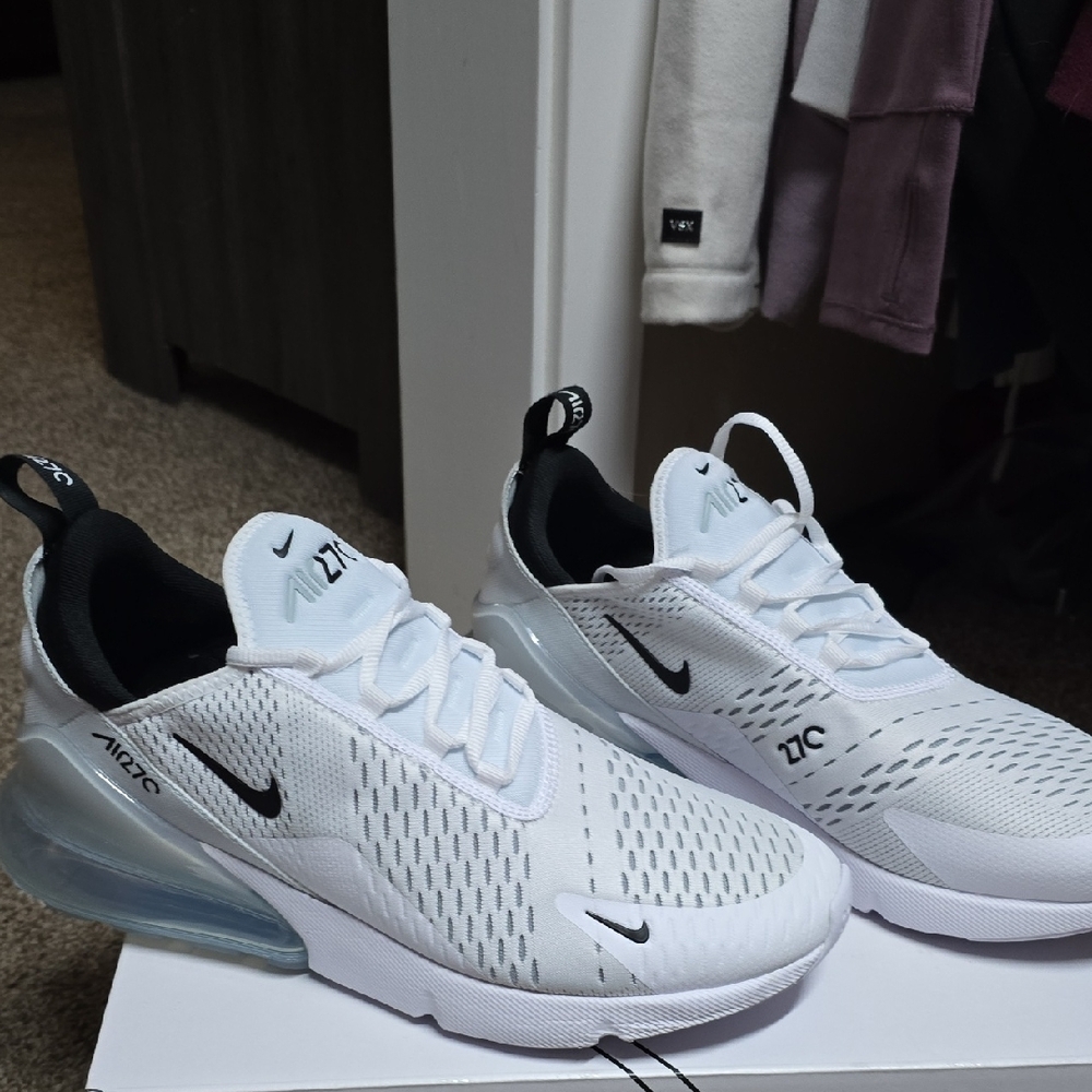 Nike Air Max 270 White with Black Accents